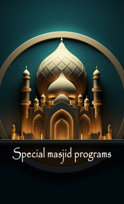 Special masjid programs